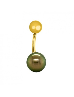 Banana - Tahitian Pearl 18 karat Piercing