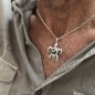 Maui - Pendentif Tortue Perle de Tahiti - 9/10mm - Argent Rhodié