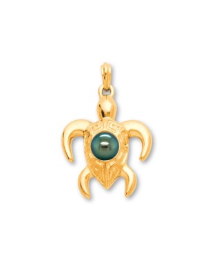 genuine tahitian pearl turtle man pendant price