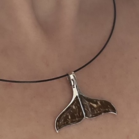 Tohora - Coconut Whale Tail Pendant