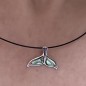Oua - Abalone Shell Dolphin Tail Pendant