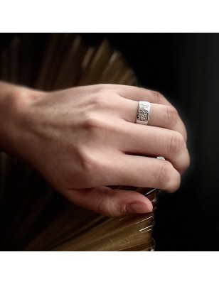 Aroha - Tahitian Wedding 18K Gold Ring