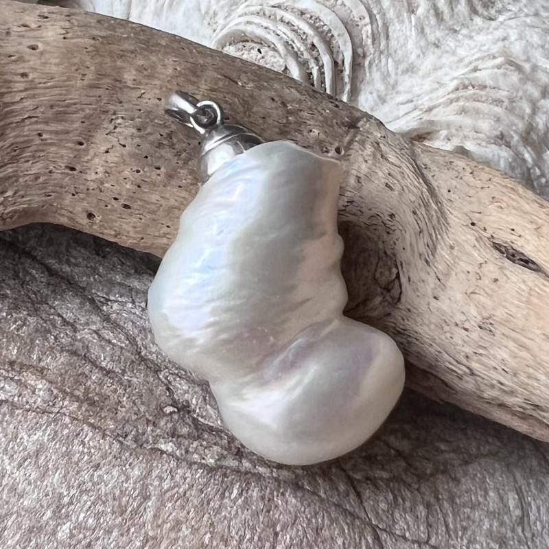 Pépite - Pendentif Homme Perle d'Eau Douce