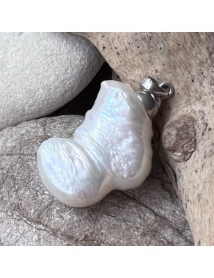 Genuine Fresh Water Keshi Silver Man Pendant price