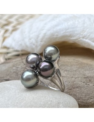 tahitian jewel - tahitian pearl ring - tahitian pearl woman ring