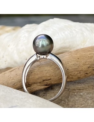 tahitian jewel - tahitian pearl ring - tahitian pear woman ring