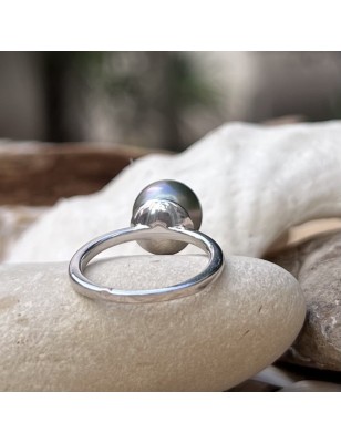 tahitian jewel - tahitian pearl ring - tahitian pearl woman ring