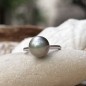 Anello argento 925/00 Perla di Tahiti blue pacific sunset