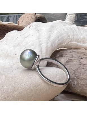 tahitian jewel - tahitian pearl ring - tahitian pearl woman ring