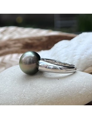 big cultured pearl from Tahiti ring price - perla Tahiti - what is the best woman gift for valentine's day ?