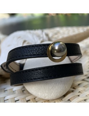 achat Bracelet cuir homme Perle de Tahiti prix - quel bijou offrir à la saint valentin ?