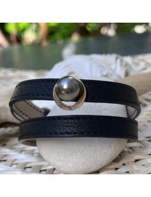 achat Bracelet cuir homme Perle de Tahiti prix - quel bijou offrir à la saint valentin ?