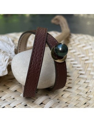 achat Bracelet cuir homme Perle de Tahiti prix - quel bijou offrir à la saint valentin ?