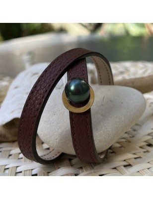 achat Bracelet cuir homme Perle de Tahiti prix - quel bijou offrir à la saint valentin ?