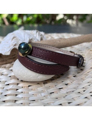 achat Bracelet cuir homme Perle de Tahiti prix - quel bijou offrir à la saint valentin ?
