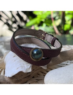 achat Bracelet cuir homme Perle de Tahiti prix - quel bijou offrir à la saint valentin ?