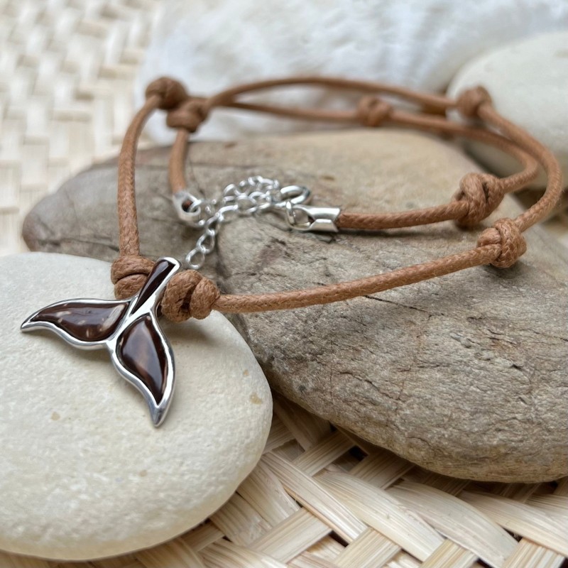 Amana - Collana in cotone con coda di delfino