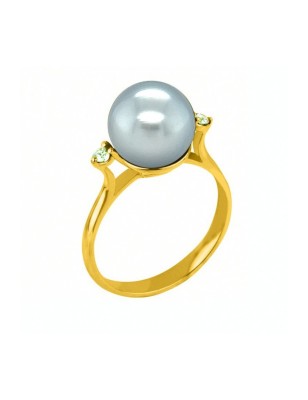Selene - Tahitian Pearl 18k Gold Ring