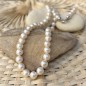 collier de perles d'eau douce fermoir argent 925/00