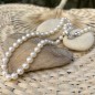 collana di perle d'acqua dolce chiusura in argento 925/00