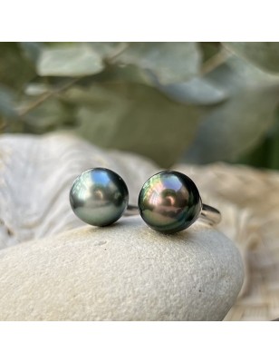 prix bague toi et moi perle de Tahiti argent rhodié - quel bijou offrir pour la saint valentin ?