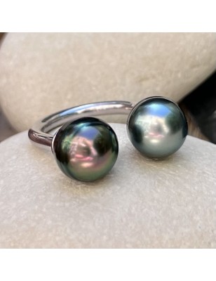 Sunset – You and Me Blue and Peau Tahitian Pearls