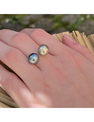 Tahitian pearl you and me ring price