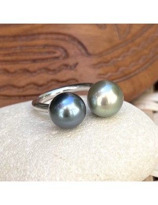 Tahitian pearl you and me ring price