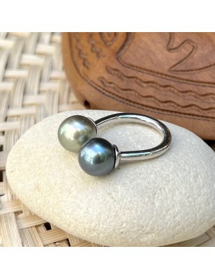 Tahitian pearl you and me ring price