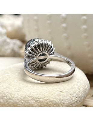 tahitian jewel - tahitian pearl ring - tahitian pearl woman ring