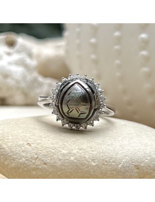 prix bague marquise perle Tahiti gravure tortue
