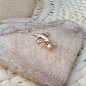 Gecko gold plated silver pendant