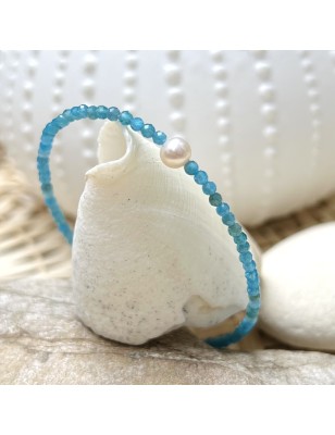 prix bracelet perle de Tahiti pierre apatite vertu