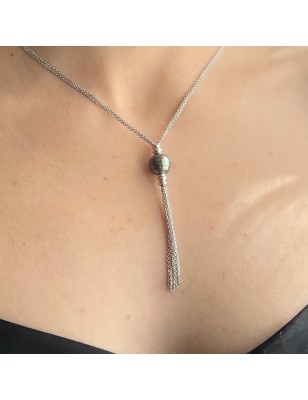 Collana con perla di Tahiti