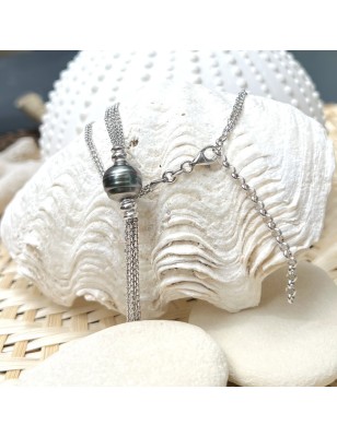 Collana con perla di Tahiti