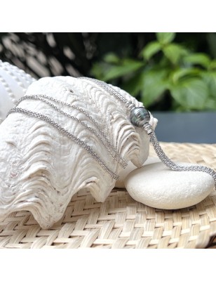 Collana con perla di Tahiti