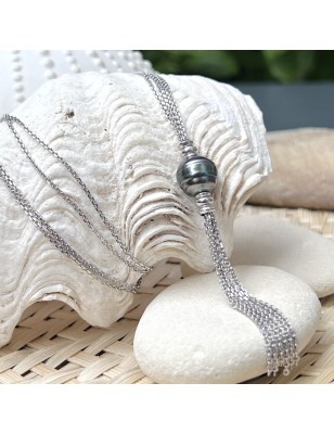 Collana con perla di Tahiti