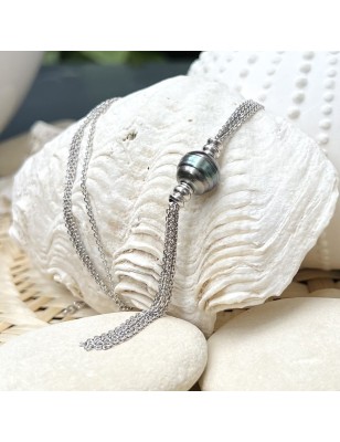 Collana con perla di Tahiti
