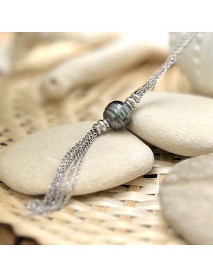 Collana con perla di Tahiti