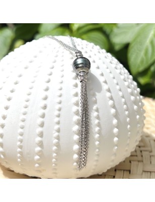 Collana con perla di Tahiti