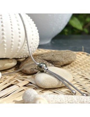 Maeva - Tahitian Pearl Silver Necklace