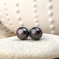 Metetini - Tahitian Pearl Silver Ear Studs