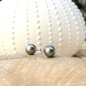 Heiura - Tahitian pearls sterling silver earrings