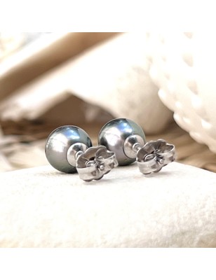 tahitian jewel - tahitian pearl earrings - tahitian pearl woman earrings