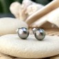 Heiura - Pendientes de plata con perlas de Tahití