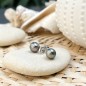 Heiura - Orecchini in argento con perle di Tahiti