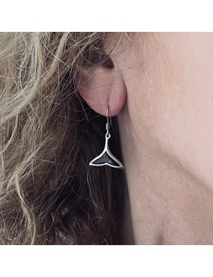 coconut ray tail sterling silver earrings