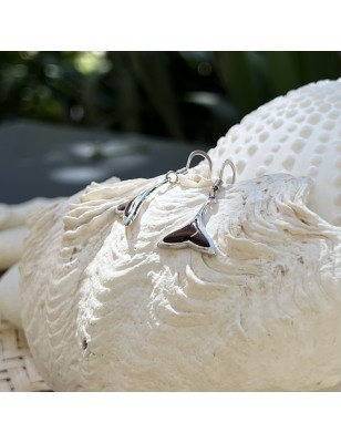 coconut ray tail sterling silver earrings