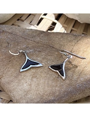 coconut ray tail sterling silver earrings