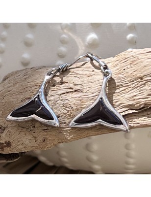 coconut ray tail sterling silver earrings
